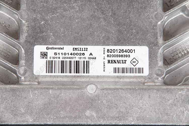 Контроллер EMS3132 Ларгус, Renault (S110140026 A) 8201264001