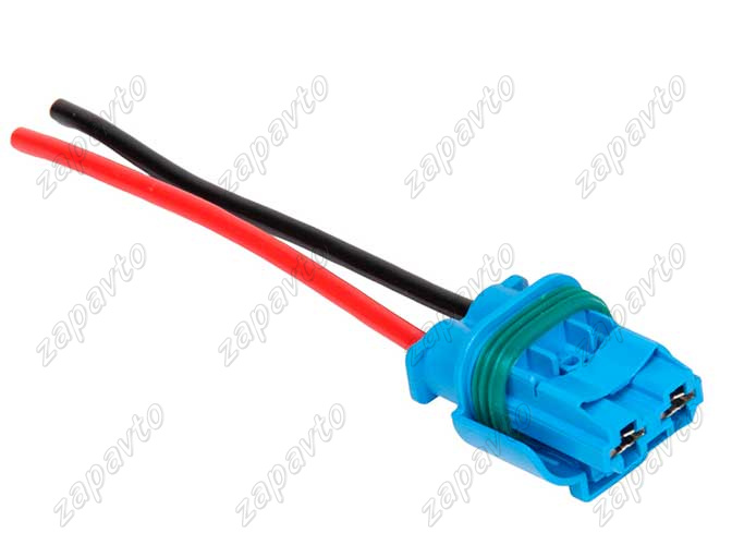 Разъем 2 pin 2 провода Веста 1544662-2 для электровентилятора синий без фиксатора аналог