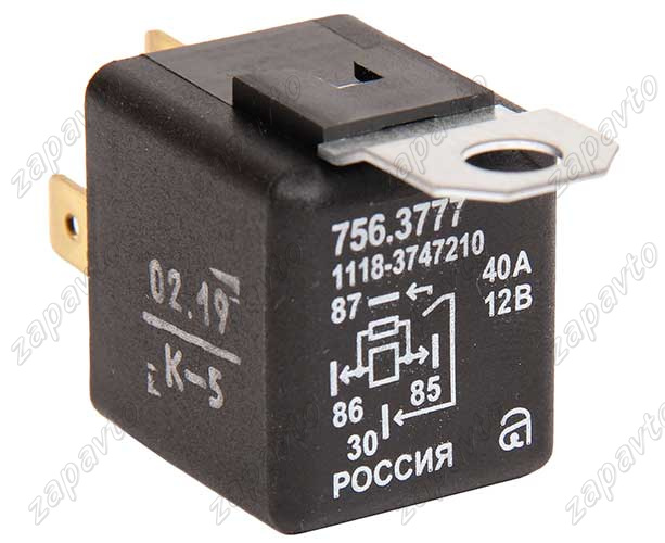 Реле 4-х контактное с резистором 40А 756.3777