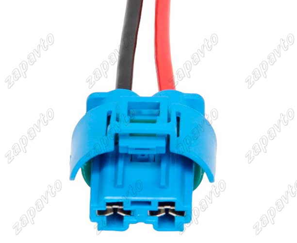 Разъем 2 pin 2 провода Веста 1544662-2 для электровентилятора синий без фиксатора аналог