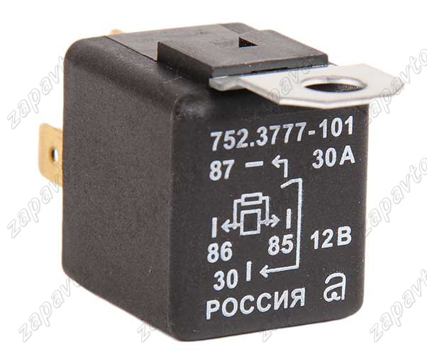 Реле 4-х контактное с резистором 30А 752.3777-101