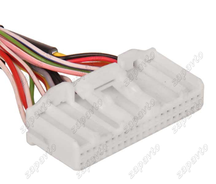 Разъем 40-pin 20 проводов для магнитолы Веста (аналог 1318389-1) белый LHE