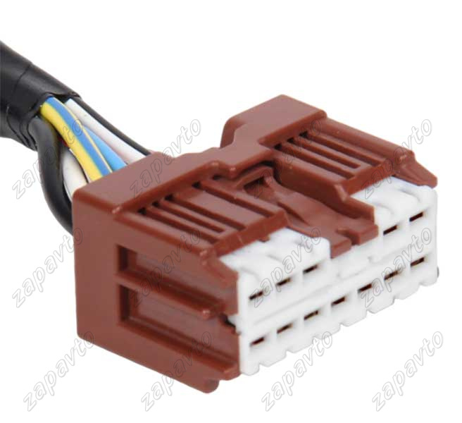 Разъем 12-pin 7 проводов коричневый ЦБКЭ Веста, Ларгус, Renault, Nissan 6098-6956 SUMITOMO