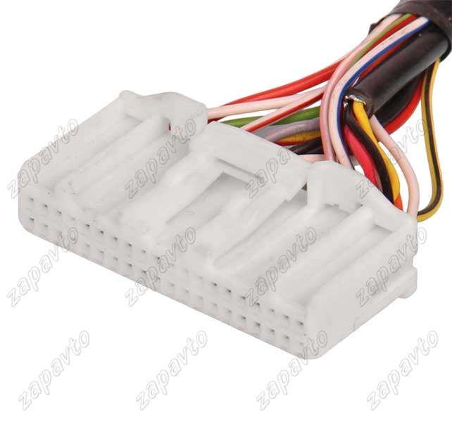 Разъем 40-pin 20 проводов для магнитолы Веста (аналог 1318389-1) белый LHE