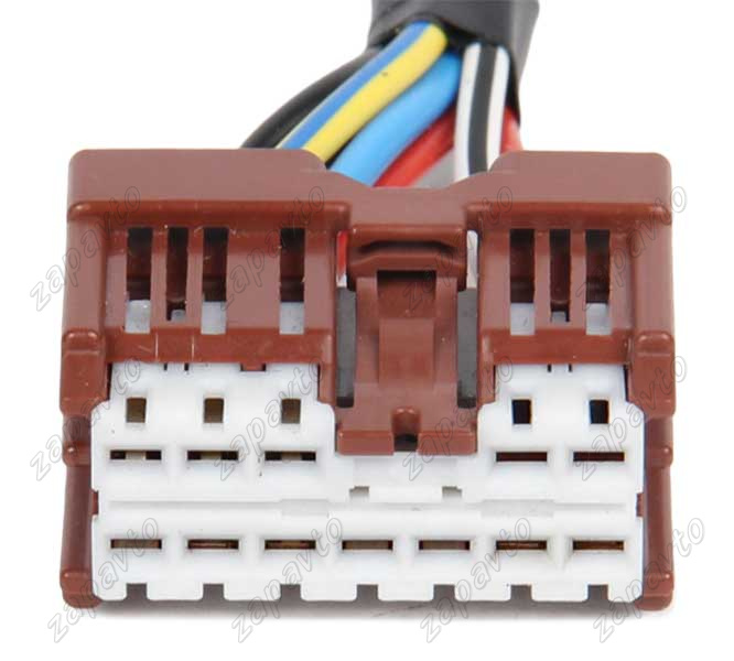 Разъем 12-pin 7 проводов коричневый ЦБКЭ Веста, Ларгус, Renault, Nissan 6098-6956 SUMITOMO