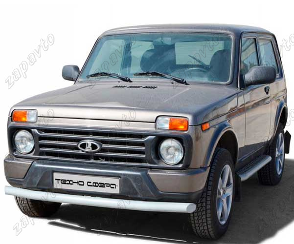 Защита переднего бампера Нива Урбан труба серебристый  ТЕХНО СФЕРА