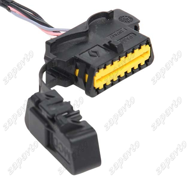 Разъем 16-pin 8 проводов диагностический OBD 2 Ларгус, Х рей, Renault Logan, Sandero черный