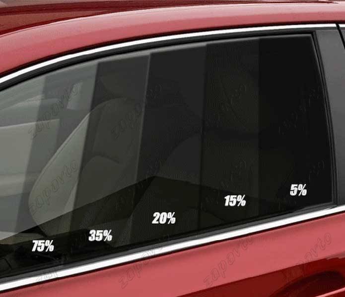 Тонировка передних стекол съемная 2170 Приора, светопропускаемость 15% (черная) 2шт