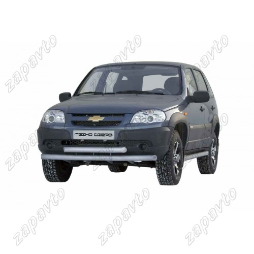 Защита переднего бампера 2123 Шевроле Нива c 2009 г труба двойная ТЕХНО СФЕРА
