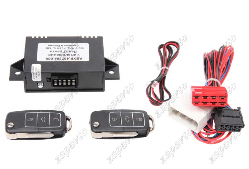 Сигнализация 2190 Гранта до 2018г выкидной ключ 2 шт, с блоком управления замками дверей