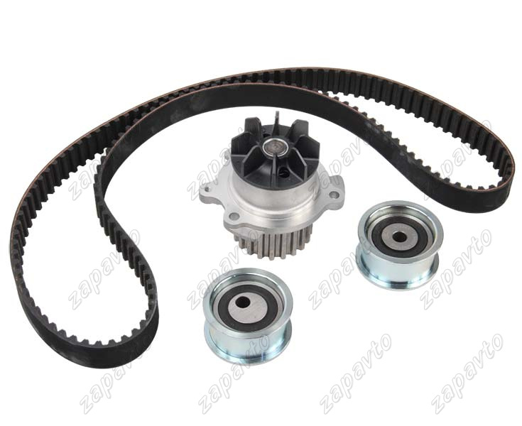 Ремень ГРМ 2112 +2 ролика натяжной, опорный (усиленный) + помпа POWER GRIP