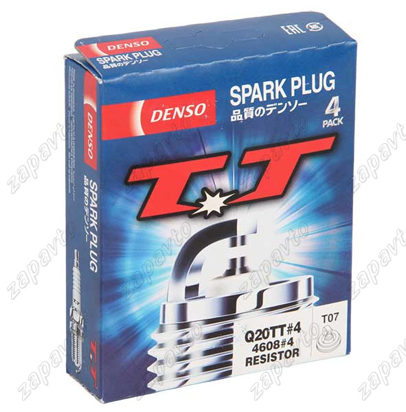 Свеча зажигания DENSO Q20TT-4/4608-4 16кл. инжектор 4шт.