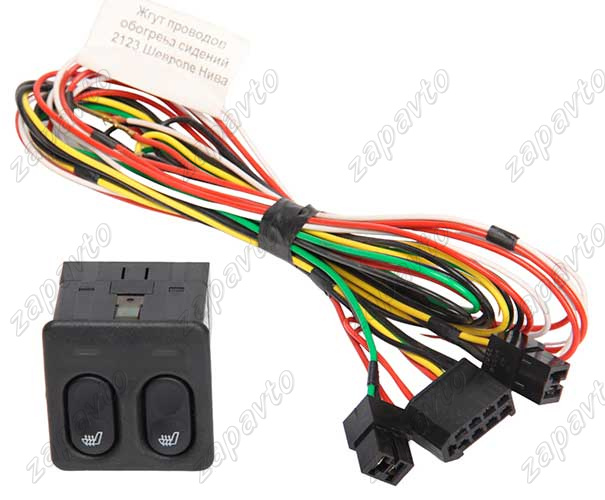 Подогрев передних сидений 2123 Нива Тревел (блок кнопок с белой подсветкой, проводка, элементы 4 шт)