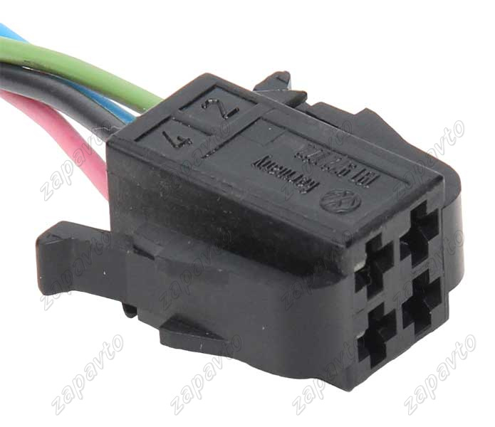 Разъем 4-pin 4 провода 1-929620-1 для заднего мотора стеклоочистителя 2111, 2112, 1119 Калина AMP