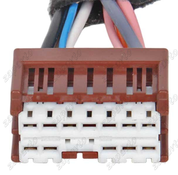 Разъем 12-pin 5 проводов коричневый ЦБКЭ Веста, Ларгус, Renault, Nissan 6098-6956 SUMITOMO