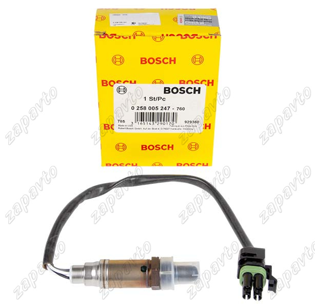 Датчик кислородный BOSCH (Евро) 0 258 005 247