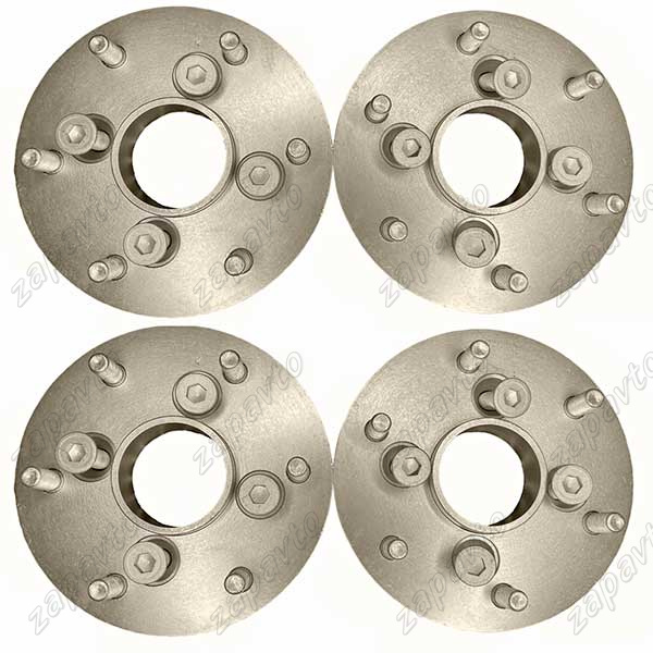 Проставка колеса переходная алюминиевая 4х98/6х139,7 58.6/67.1 20мм со шпильками, прицеп (4шт) ZUZ