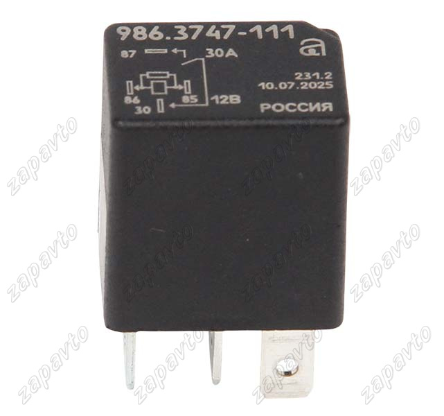 Реле 4-х контактное 30А 986.3747-111 АВАР